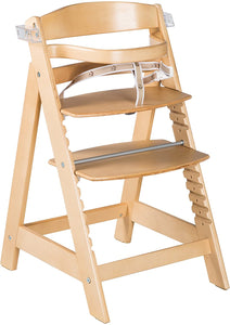 Grow-with-me Adjustable Eco Wooden High Chair with Tray Option | Natural | 6m - 10 years