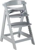Grow-with-me Adjustable Eco Wooden High Chair with Quick Release Tray | Grey | 6m - 10 years