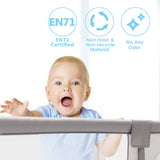 Cercadinho para bebês XL e piscina de bolinhas | Tecido de malha respirável | 1,9x1,5m | Cinza