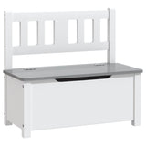 Take a look at our Little Helper crisp white wooden toy box being the most perfect storage space for toys