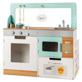 Deluxe 2-in-1 Montessori Retro Toy Kitchen & Diner | Large number of Features and Accessories