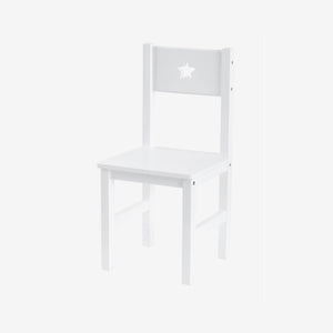 Silla Infantil de Madera | Silla para escritorio de tareas | Blanco