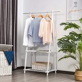 This dressing rail is modern and fresh and ideal for adults and kids' rooms alike