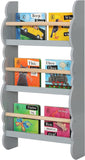 Librería montessori de montaje en pared de 3 niveles de diseño escandinavo | gris 